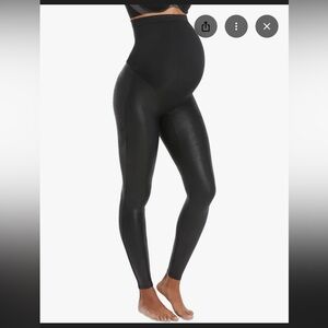 SPANX Maternity Faux Leather Leggings